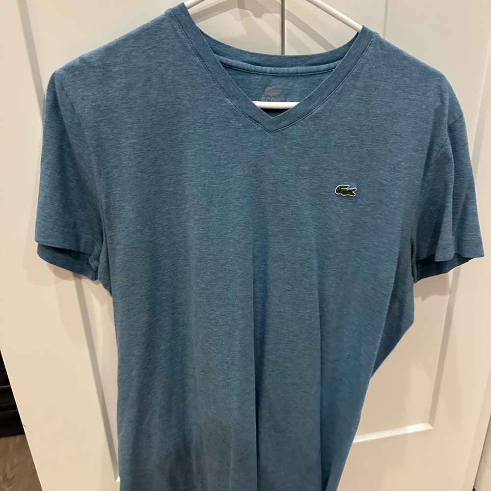Lacoste Blue Short Sleeve Tee Classic Crew Neck
